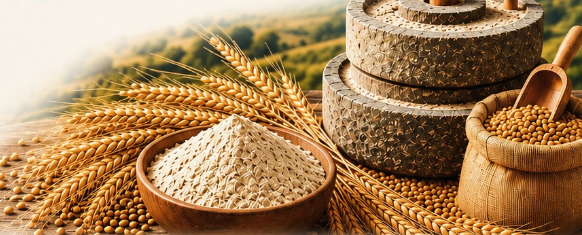 Flours Milled the Chakki Way.